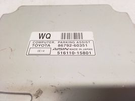 Toyota Land Cruiser (J150) Centralina/modulo sensori di parcheggio PDC 8679260351