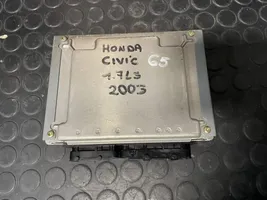 Honda Civic Sterownik / Moduł ECU 37820PLZE00