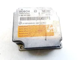 Mercedes-Benz E W211 Gaisa spilvenu vadības bloks 0285001880