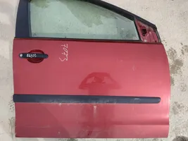 Volkswagen Polo IV 9N3 Priekinės durys raudonos
