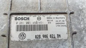 Volkswagen Polo III 6N 6N2 6NF Moottorin ohjainlaite/moduuli 028906021bn