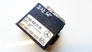 Mercedes-Benz S W220 Boîtier module alarme A2038202726