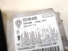 Volkswagen Golf VI Turvatyynyn ohjainlaite/moduuli 5c0959655b
