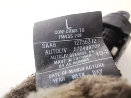 Saab 9-5 Pas bezpieczeństwa fotela tylnego 12756312
