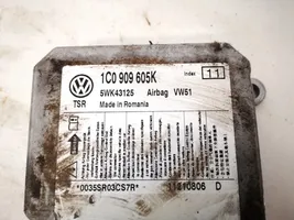 Volkswagen Polo IV 9N3 Centralina/modulo airbag 1c0909605k