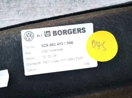 Volkswagen PASSAT B6 Grilles/couvercle de haut-parleur arrière 3c5863413