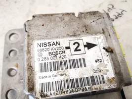 Nissan Primera Module de contrôle airbag 98820av200