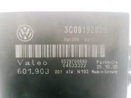 Volkswagen PASSAT B6 Parkavimo (PDC) daviklių valdymo blokas 3c0919283b
