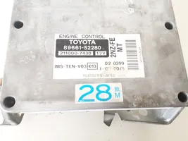 Toyota Yaris Verso Sterownik / Moduł ECU 89661-52280