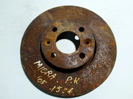 Nissan Micra Front brake disc ventiliuojamas