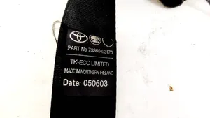 Toyota Corolla E120 E130 Ceinture de sécurité arrière 7336002170