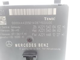 Mercedes-Benz S W221 Moduł sterowania Gateway A2215406462