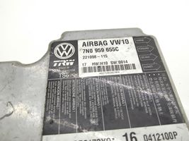 Volkswagen Sharan Oro pagalvių valdymo blokas 7N0959655C