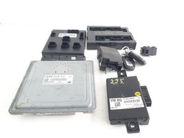 Audi A6 S6 C7 4G Juego de cerradura y set ECU del motor 4G0907551D