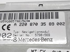 Mercedes-Benz E W211 GPS-navigaation ohjainlaite/moduuli A2208703589