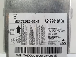 Mercedes-Benz E W212 Turvatyynyn ohjainlaite/moduuli A2129010700