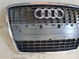 Audi A8 S8 D3 4E Grille calandre supérieure de pare-chocs avant 4E0853651AE