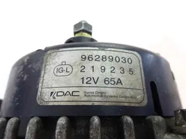 Chevrolet Matiz Generator/alternator 96289030