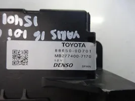 Toyota Yaris Autres unités de commande / modules 88650-0D701