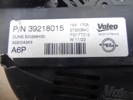 Opel Insignia B Alternator 39218015