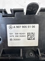 Mercedes-Benz Sprinter W907 W910 Console centrale, commande chauffage/clim A9079055106