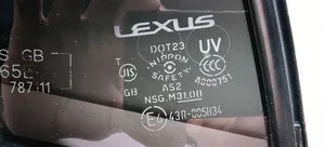 Lexus IS 220D-250-350 Mazais stikls "A" aizmugurējās durvīs 43R005834