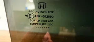 Honda CR-V Vetro del finestrino della portiera posteriore 43R002092