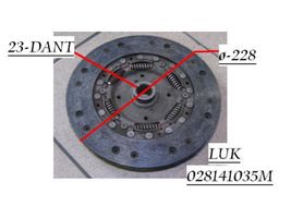 Audi A4 S4 B5 8D Sajūga disks 028141035M