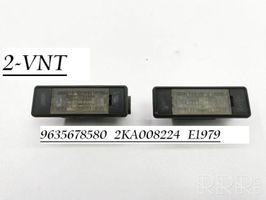 Peugeot 308 Éclairage de plaque d'immatriculation 9635678580