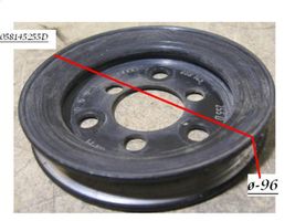 Audi A6 S6 C4 4A Ohjaustehostimen pumpun hihnapyörä 058145255D