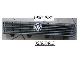 Volkswagen PASSAT B2 Front bumper upper radiator grill 321853653