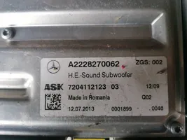 Mercedes-Benz S W222 Hi-Fi-äänentoistojärjestelmä A2228270062