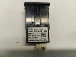 Mercedes-Benz B W247 USB-pistokeliitin a2478203802