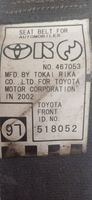 Toyota Corolla Verso E121 Saugos diržas galinis 467053