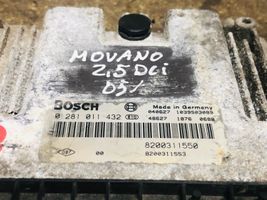 Opel Movano A Komputer / Sterownik ECU silnika 0281011432