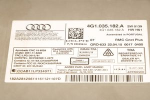 Audi A6 S6 C7 4G Unité principale radio / CD / DVD / GPS 4G1035182A