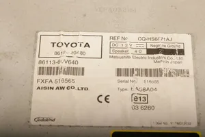 Toyota Avensis T270 Radio/CD/DVD/GPS-pääyksikkö 86120-20A80