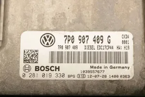 Volkswagen Touareg II Calculateur moteur ECU 7P0907409G