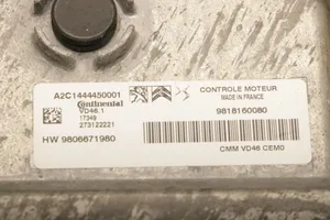 Peugeot 208 Calculateur moteur ECU 9818160080