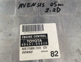 Toyota Avensis T250 Sterownik / Moduł ECU MB1758007372