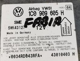 Skoda Fabia Mk2 (5J) Module de contrôle airbag 1C0909605H