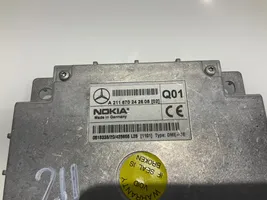 Mercedes-Benz E W211 Sterownik / Moduł sterujący telefonem A2118702426