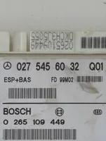 Mercedes-Benz A W168 Aktiivijousituksen ohjainlaite (ESP) 0275456032