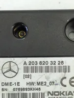 Mercedes-Benz C W203 Puhelimen käyttöyksikkö/-moduuli A2038203226