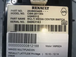 Renault Latitude (L70) Interruptor de control multifunción 253B00345R