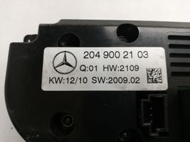 Mercedes-Benz C W204 Interrupteur ventilateur 2049002103