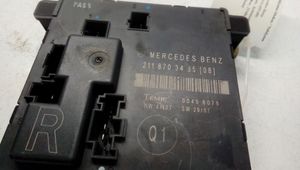 Mercedes-Benz E W211 Oven ohjainlaite/moduuli 2118703485