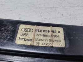 Audi Q7 4L Mécanisme lève-vitre de porte arrière avec moteur 4L0839462A