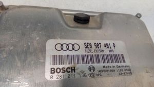 Audi A4 S4 B6 8E 8H Variklio valdymo blokas 8E0907401P