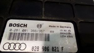 Audi A4 S4 B5 8D Dzinēja vadības bloks 0281001366